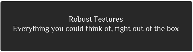 Robust Features